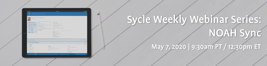 Sycle Weekly Webinar Series: NOAH Sync